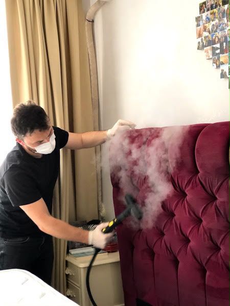 Sofa Clean before and after cleaning result